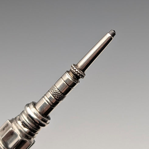 1910年頃 アンティーク シルバー製 推進式ペンシル 54-71mm ホワイトストーン
